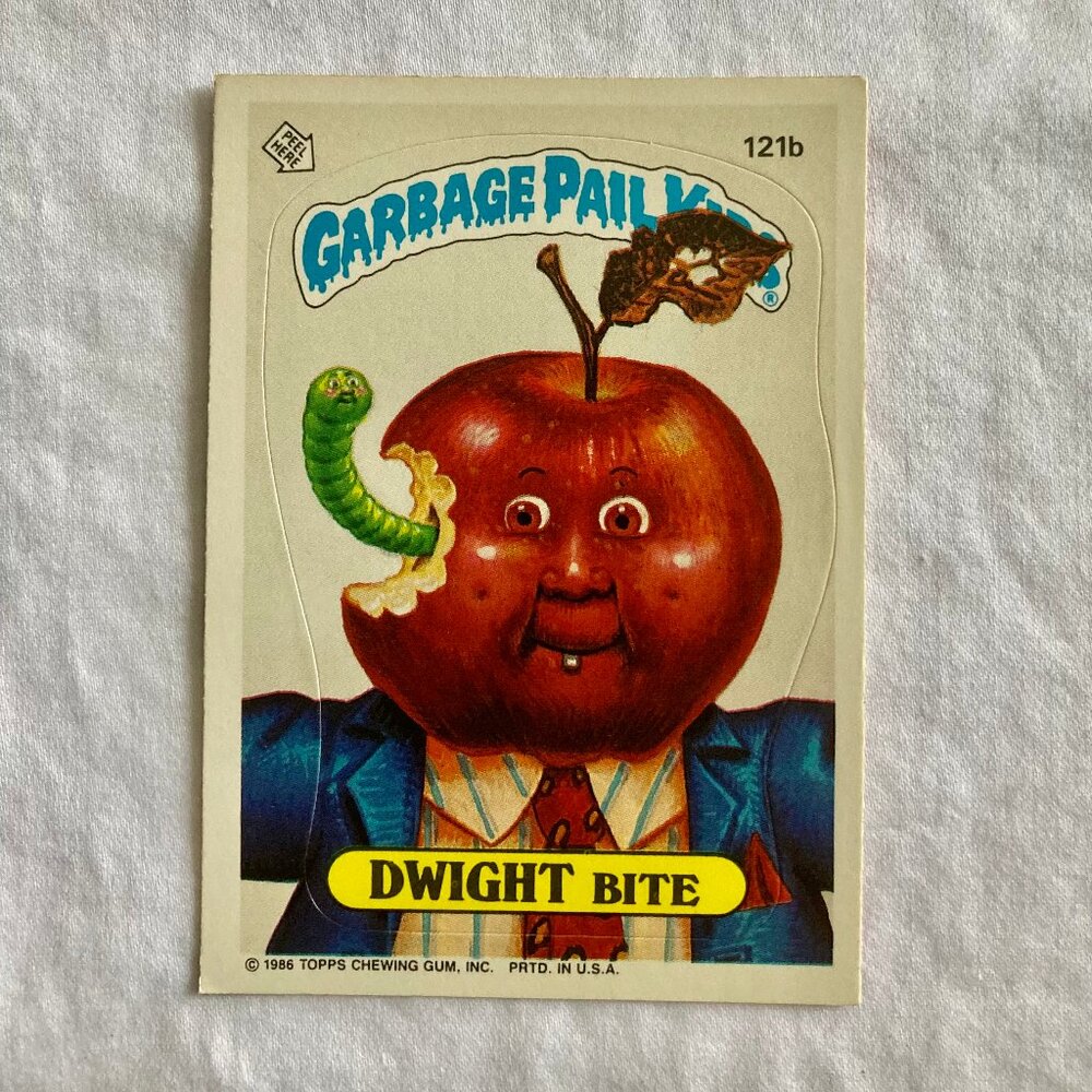 Garbage Pail Kids Card 1986 Topps - 121b Dwight Bite